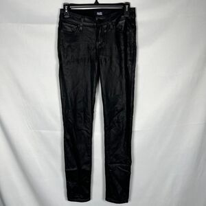 PAIGE Verdugo‎ Ultra Skinny Coated Black Jeans tag 25 2/4